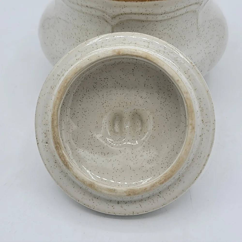 Ironstone Japan Creamer + Hearthside Baroque Sugar Bowl Speckled 70s Tableware